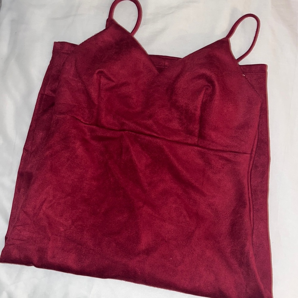 Women’s Red Velvet Dress